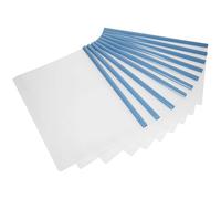 BCOATH Cartelline Porta Documenti A4 Trasparenti con Barra Scorrevole in Plastica Blu, 10 Pezzi, Alta Flessibilità e Facile Ricerca dei Fascicoli per Ufficio e Scuola