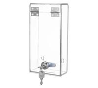 BCOATH Cassette di Sicurezza per Cellulari Serratura a Chiave, Scatola Trasparente Singolo Scomparto in Plastica Resistente, Armadietto per Ufficio per Dipendenti per Bloccare