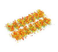 BCOATH Cluster di Cespugli e Fiori in Plastica e Resina per Scenari Statici, Modello Architettonico 1:35 Leggero e Facile da Usare per Paesaggi Realistici