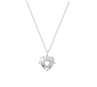 BCOATH Collana Donna Ciondolo Diffusore Olio Essenziale a Forma di Cuore Vuoto in Lega Strass, Design Elegante e Resistente per Aromaterapia e Uso Quotidiano