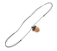 BCOATH Collana Lunga con Pendente Ghianda in Legno Apribile Ciondolo Staccabile Portapillole per e Decorazioni Autunnali