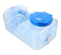 BCOATH Contenitore Acqua Portatile 5,5 in PC Blu con Manico | Parete Trasparente, Livello Visibile, per Viaggio e Emergenza, Adatto a Famiglie e Conducenti
