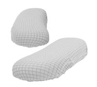 BCOATH Copri Braccioli per Sedia da Ufficio in Poliestere Elasticizzato Protezione Morbida e Resistente Bracciolo Design Monocolore Elegante e Moderno da Adatto Varie Sedie da Scrivania