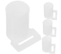 BCOATH Copri Punte per Aste Zanzariera in Plastica 4 Pezzi Bianco per Supporti Letto Adattabili Alta Resistenza e Non Deformabili