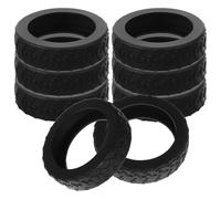 BCOATH Copri Ruote in Silicone per Valigia 8 Pezzi, Protezione Ruote Trolley Facile da Usare, Riduce Danni e Rumore, Accessorio per Sacchi da Viaggio Neri