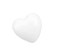 BCOATH Cuore Decorativo in Schiuma Bianca per Matrimoni e Fai da Te | Leggero, Si Può Dipingere e Tagliare, Adatto per Composizioni Floreali, Progetti Scolastici e San Valentino