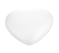 BCOATH Cuore Modellabile e Levigabile in Polistirolo Bianco Forma a Cuore per Decorazioni Fai da Te per Matrimoni e Addobbi Natalizi per Progetti Creativi