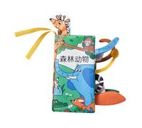 BCOATH di Stoffa per Ragazzo Tema Animali della Morbido e Resistente Educativo per Interattivo per Sviluppo Sensoriale e Riconoscimento Animali Sicuro e Lavabile