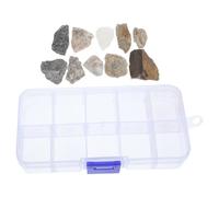 BCOATH Educativo di Campioni di Rocce e Minerali Kit Stem Geologia con Specimen Irregolari per Scuola Elementare Uso Didattico e Decorazione Casa