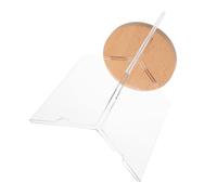 BCOATH Espositore Menu Girevole Trasparente Lati con Base Stabile Portamenu Multiuso per Ristoranti Bar e Eventi Supporto Pubblicitario da Scrivania Facile da Installare