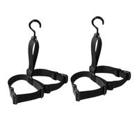 BCOATH Fishing Wader Boot Hanger, Fishing Wader Drying Rack, Cinghia Regolabile in Poliestere, 2 Set, Nero, per Wading Pants e Fishing Wader Boot, per camion e rami all'aperto