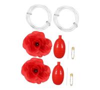 BCOATH Giocattoli Scherzosi Che Spruzzano Acqua Fiore di Rosa Realistico Rossa 2 Pezzi per Feste e Scherzi di Halloween e Pesce D’Aprile