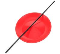 BCOATH Gioco di Giocoleria Piatto Rotante in Plastica e Bastone, Accessori per Spettacoli Circensi e Forniture per Feste di Carnevale, Portatile per Allenamento