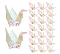 BCOATH Gru Origami in Carta Bianca 100 Pezzi Piegate Pronte per Decorazioni Matrimonio e Shower