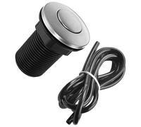 BCOATH Interruttore Aria Nero in Acciaio Inossidabile 32mm Pulsante Pneumatico Decorativo Facile da Installare per Smaltimento Rifiuti Alimentari