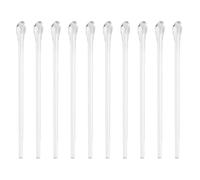 BCOATH Kit 10 Pezzi Proteggi Aste Occhiali in Plastica Argento, Riduce Contatti Metallici, Previene Caduta, per Attività All'aperto e Lavoro