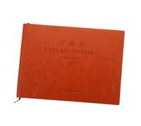 BCOATH Libro Contabilità Pagine Formato Orizzontale Taccuino Multifunzione con Copertina Liscia in Materiale Artificiale Pratico per Appunti di Bilancio e Note di Scuola o Ufficio