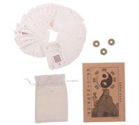 BCOATH Libro i Ching Monete in Ottone Feng Shui Antiche Carte i Ching Portafortuna Cinesi Regali Feng Shui i Ricchezza Divinazione i Simboli Principianti i
