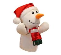 BCOATH Marionetta da Dito di Natalizio in PP Giocattolo Educativo Interattivo per Simpatico Burattino per Racconti e Gioco Genitore-figlio Bianco