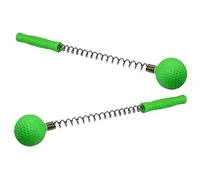 BCOATH Martello da Massaggio Manuale in Silicone Verde 2 Pezzi per Gambe e Addome Manico a Molla Design Portatile per Ufficio e Viaggi