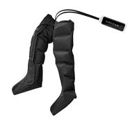 BCOATH Massaggiatore per Gambe e Polpacci Compressione d Aria Regolabile Stivali Massaggianti Elettrici Neri con Avvolgimento Airbag Multi Sollievo e Relax Quotidiano