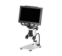 BCOATH Microscopio Digitale USB Microscopio Portatile 12mp Schermo Lcd 9 Pollici, 1-1600x, Nero, per Identificazione di Antichi e Manutenzione Elettronica