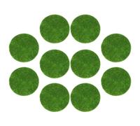 BCOATH Muschio Artificiale Senza Manutenzione in Plastica 10 Pezzi Verde Processo di Floccaggio Delicato, Design Realistico per Decorazioni da Tavolo e Paesaggi in Miniatura