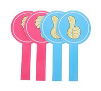 BCOATH Paletta Per Voto in Classe in Schiuma 15x30cm, Paddle Portatile Pollice Su e Giù, Set 4 Pezzi Per Commissione Giudicatrice Insegnanti e Voto Scolastico