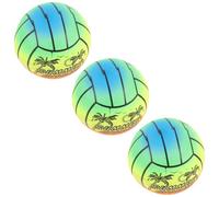 BCOATH Palline Arcobaleno in PVC Elastiche da 16 CM Set da 3 Pezzi Palline Rimbalzanti per Giocattoli da Spiaggia e Parco Giochi per Attività All’Aperto e al Coperto