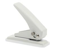BCOATH Perforatrice Foro Singolo Manuale in Ferro per Carta e Metallo, Base Antiscivolo e Raccoglitore Scarti, per Ufficio e Scuola
