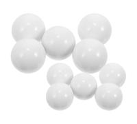 BCOATH Perline Ruota Gioco Tavolo 10 Pezzi in Acrilico, Palline Rotanti Bianche per Ruote da Roulette Russa, Accessori per Serate di Gioco e Sostituzione Palline