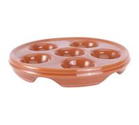 BCOATH Piatto e Alta Resistenza al Calore Marrone Superficie Liscia in Ceramica per Lumache Pratico dal Design Semplice per Cottura al Forno e Barbecue