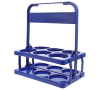 BCOATH Portabottiglie Facile da Trasportare e Scomparti Separati in Plastica Robusta Manico Antiscivolo Design Pieghevole e Forma a Trama Casuale per Birra per Bar e Ktv
