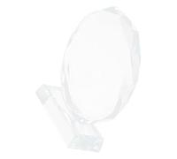 BCOATH Premio in Cristallo Ottagonale Trasparente 200mm per Riconoscimento Dipendenti, Targa Commemorativa Vuota per Incisione Personalizzata, Riconoscimento Ufficio per Celebrazioni