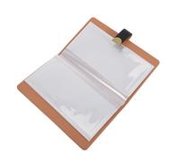 BCOATH Raccoglitore per Libretti Assegni Lucchetto a Combinazione, Porta Ricevute e Carte in Pelle PU Nero, 48 Assegni e 24 Scomparti, Strumento per Controllo Finanziario Aziendale