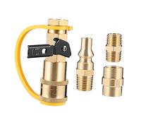 BCOATH Raccordo Rapido per Gas Propano in Ottone Adattatore per Flessibile per Propano Connettore Rapido per Gas Naturale Bassa Pressione Forniture di Raccordi per