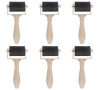 BCOATH Rullo Inchiostratore Manico Ergonomico Portatile Set 6 per Gomma e Lucidata, per Artigianato e