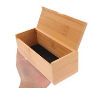 BCOATH Scatola in Bambù con Coperchio per Custodia Multifunzione, Organizer per Gioielli e Orologi, Design a Conchiglia per Comodino e Cassettiera
