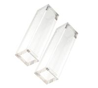BCOATH Scatola Porta Dadi 2 Pezzi Design Magnetico e Struttura Semplice Acrilico Trasparente Custodia Portatile per Piccoli Oggetti in Camera da Letto