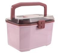 BCOATH Scatola Portatile per Medicinali con Manico, Organizer per Farmaci in Plastica Pp e Abs, Ampio Spazio con Divisori Multipli per Emergenze Familiari e Ufficio