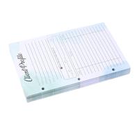 BCOATH Schede di Profilo Cliente Cartacee 50 Pezzi Formato A5 216X14 CM 3 Fori per Raccoglitori Carta Informativa per Gestione Clienti in Saloni Uffici e Piccole Imprese