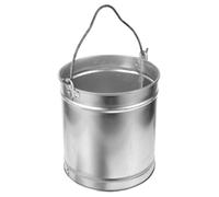 BCOATH Secchio Porta Cenere in Metallo Resistente per Caminetti e Barbecue da Esterno, Contenitore Compatto Manico per Trasporto Facile, Secchi Metallici per Cenere Calda e Carbone