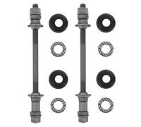 BCOATH Set 2 Pezzi Perno Mozzo Posteriore Bicicletta Mountain Bike 180Mm Grigio Cuscinetti a Sfera Antipolvere, ASSE Solido per Riparazione Ruote Bici e Uso in Terreni Montani