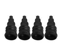 BCOATH Set 4 Pezzi Stivale in Gomma Nero per Protezione Fascio di Fili Auto Riduzione Vibrazioni e Resistenza alle Intemperie per Riparazioni Automobilistiche
