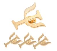 BCOATH Set 4 Spille Psicologo Lettera Greca, Distintivi da Risvolto in Lega, Spille da Cappello Eleganti per Donna, Accessori Moda per Ufficio, Scuola e Regalo Premuroso
