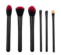 BCOATH Set 6 Pennelli Trucco Professionali Morbidi Setole Dense, Applicatori per Ombretto, Cipria e Fard, Portatile per Make Up Femminile, per Uso Quotidiano e Regali