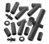 BCOATH Set 9 Pezzi Connettori in Plastica per Giunti Telaio Aquilone, Accessori Montaggio per Riparazioni Aquiloni da Spiaggia e Parco, Connettori Angolati e Dritti per Stile Casuale