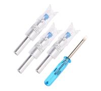 BCOATH Set Coda Freccia LED Illuminata per Ricurvo Coda di Freccia per Caccia con Batteria al Litio da 60 Ore Compatibile con Frecce in Carbonio e Alluminio da 762 MM Attivazione