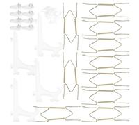 BCOATH Set da 1 Gancio per Piatti a Parete a Forma di W in Acciaio Inossidabile Resistente, Portapiatti Invisibile Decorativo per Case e Uffici Minimalisti