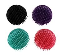 BCOATH Set da 4 Spazzole Massaggianti per Cuoio Capelluto in Silicone, Design Creativo, Texture Morbida e Leggerezza per Massaggio Rilassante nel Momento dello Shampoo